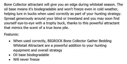 BONE COLLECTOR - GATHER HOUR ATTRACTANT - Image 2