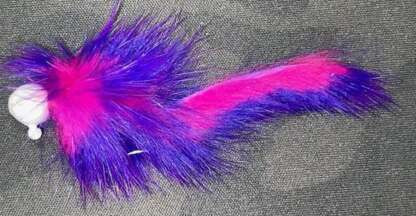 1/4oz GLO WHITE POPSICLE RABBIT MARABOU JIG