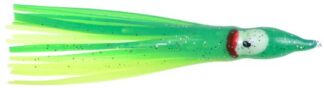 DANIELSON 2.5in GREEN/CHARTREUSE MINI SQUID 4pk