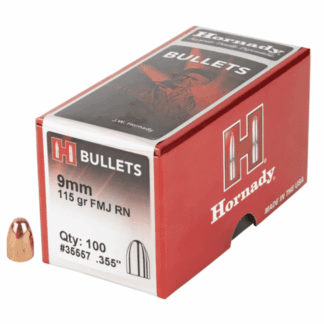 HORNADY FMJ-RN 9mm .355in 115gr 100pk