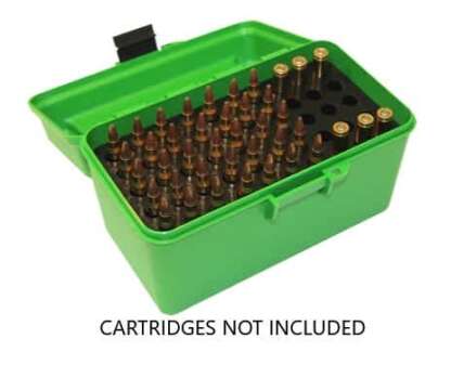 MTM DELUXE 223 REM, 204 RUGER 50rnd GREEN AMMO CASE - Image 2