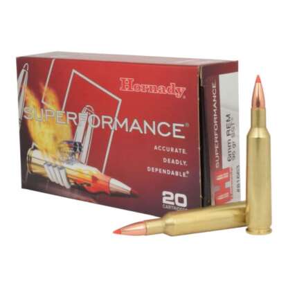 HORNADY SUPERFORMANCE 6mm REM 95gr SST 3225fps 20pk