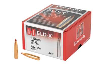 HORNADY ELD-X 6.5mm .264in 143gr 100pk