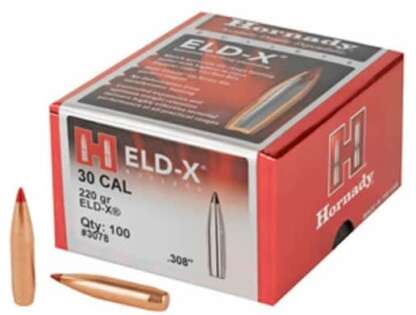 HORNADY ELD-X 30CAL .308in 220gr 100pk