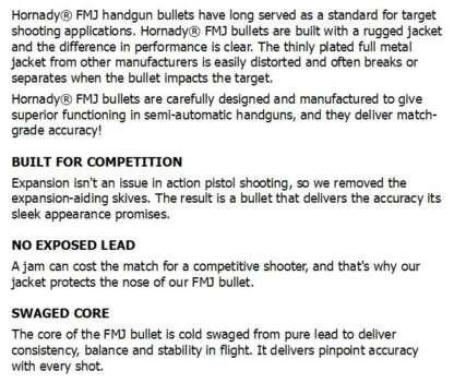 HORNADY FMJ-RN 9mm 115gr 3000pk - Image 3