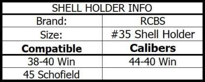 RCBS SHELL HOLDER #35 - Image 2