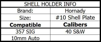 HORNADY SHELL PLATE #10 LNL AP & PROJ - Image 3