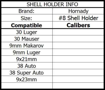 HORNADY SHELL HOLDERS #8 - Image 2