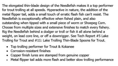 NEEDLEFISH 2in SILVER GLO HOLO SCALE SPOON - Image 2