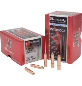 HORNADY INTERLOCK RN 6.5mm .264in 160gr 100pk