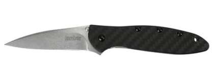 KERSHAW LEEK 3in FOLDING KNIFE- CARBON FIBER