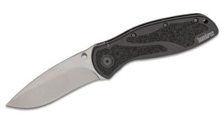 KERSHAW BLUR FOLDING KNIFE - BLACK/STONEWASH S30V