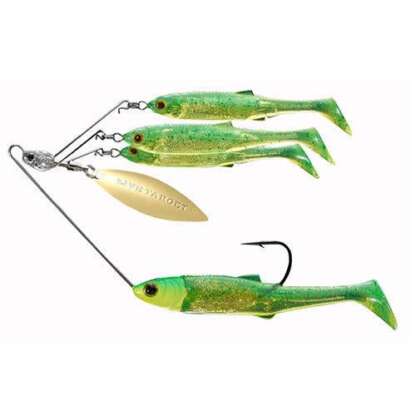 BAITBALL 3/8oz LIME/CHART GOLD SPINNER RIG