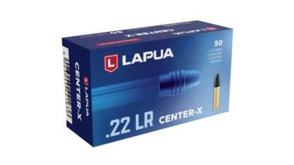 LAPUA CENTER-X 22LR 40gr LRN 1073fps 50pk