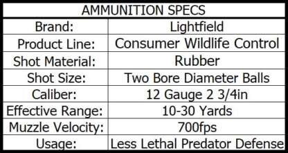 LIGHTFIELD 12ga 2.75in DOUBLE BALL 700fps 5pk - Image 3