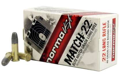 NORMA USA MATCH 22LR 40gr LRN 1082fps 50pk 1082fps