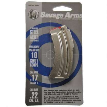 SAVAGE MARK II 22LR/17HM2 10rnd STS MAGAZINE