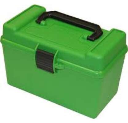 MTM DELUXE XL RIFLE 50rnd GREEN AMMO CASE