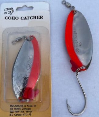 COHO CATCHER #45 NICKEL SCALE RED STRIPE