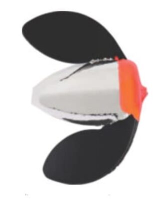 SPIN-N-GLO SZ 2 NICKEL PLATE FLAME BLACK 3PK