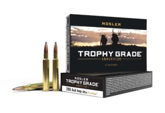 NOSLER TROPHY GRADE 280 ACKLEY IMP. 160gr PARTITION 2950fps 20pk