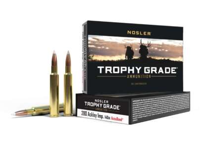 NOSLER TROPHY GRADE 280 ACKLEY IMP. 140gr ACCUBOND 20pk 3200fps