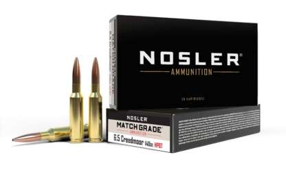 NOSLER MATCH 6.5 CREEDMOOR 140gr BTHP 20pk 2650fps