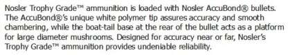 NOSLER TROPHY GRADE 300 RUM 180gr ACCUBOND 20pk 3250fps - Image 3