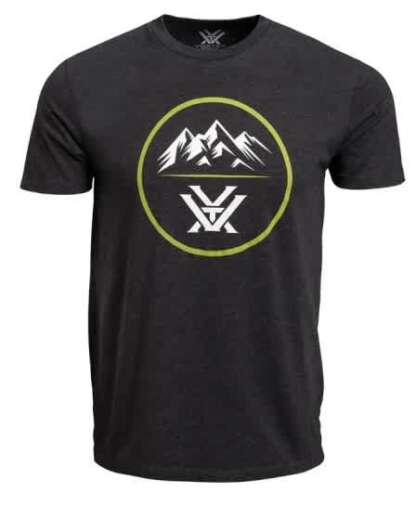 VORTEX MED THREE PEAKS BLACK T-SHIRT