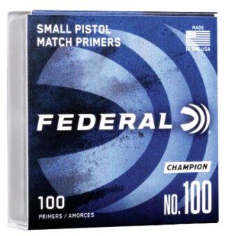 FEDERAL No. 100 SMALL PISTOL PRIMERS 100pk