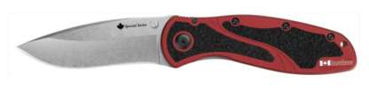 KERSHAW BLUR CANADIAN RED FOLDING KNIFE