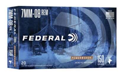 FEDERAL POWER-SHOK 7MM-08 REM 150gr JSP 2650fps 20pk