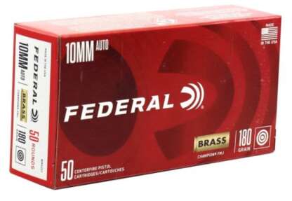 FEDERAL CHAMPION 10mm AUTO 180gr FMJ FN 1200fps 50pk