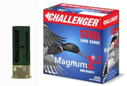 CHALLENGER 12ga #4 2.75in 1-1/16oz MAGNUM STEEL 1500fps 25pk