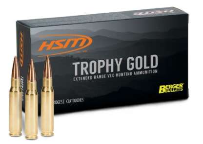 HSM TROPHY GOLD 308 NORMA MAG 168gr HUNTING VLD MATCH 20pk 3137fps