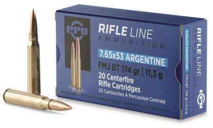 PRVI PARTIZAN PPU 7.65x53mm ARG 174gr FMJ BT 2589fps 20pk