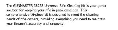 GUNMASTER  38258 16 pc UNIVERSAL RIFLE CLEANING KIT - Image 2