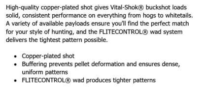 FEDERAL PREMIUM VITAL-SHOK 12ga 00 BUCK 2.75in 1325fps 5pk - Image 2