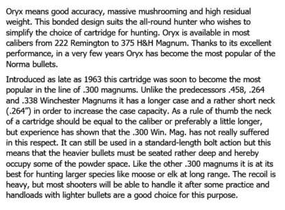 NORMA ORYX 300 WIN MAG 180gr BSP 20pk 2920fps - Image 3