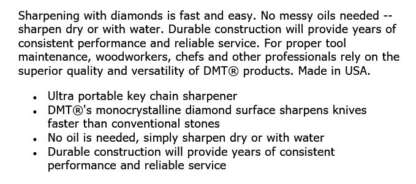 DMT MINI-SHARP COARSE DIAMOND SHARPENER - Image 2