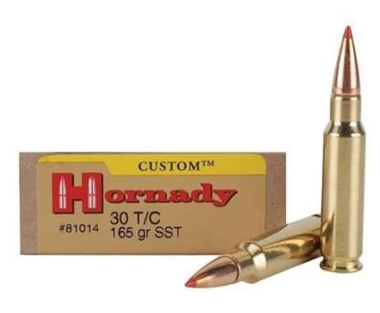 HORNADY CUSTOM 30 T/C 165gr SST  2850fps 20pk