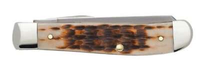 CASE AMBER BONE 2-BLADE MINI TRAPPER KNIFE - Image 3