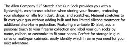 ALLEN 52in KNIT GUN SOCK - Image 3