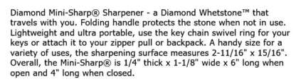 DMT MINI-SHARP COARSE DIAMOND SHARPENER - Image 3