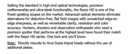 VORTEX RAZOR HD 22-48x65mm ANGLED SPOTTING SCOPE - Image 4