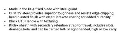 ZT 0006 FIXED BLADE G10 BLACK HANDLE - Image 4