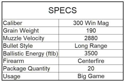 BARNES VOR-TX LR 300 WIN MAG 190gr LRX 2880fps 20pk - Image 6