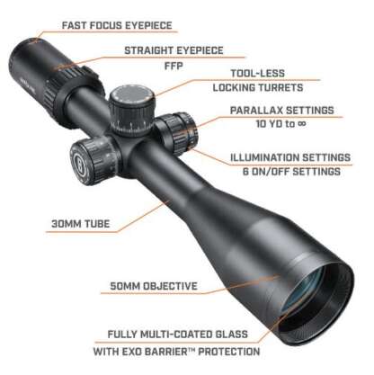 BUSHNELL MATCH PRO 6-24x50mm ILLUMINATED DEPLOY MIL RIFLESCOPE - Image 4