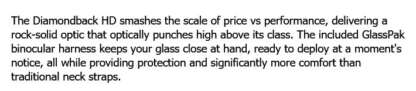 VORTEX DIAMONDBACK HD 15x56mm BINOCULAR W/ GLASSPAK - Image 5
