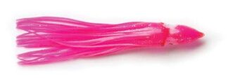 P-LINE 2.5in PINK HOOCHIE UNRIGGED 8pk